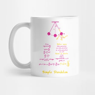 Physics T-shirt - Simple pendulum Colour Mug